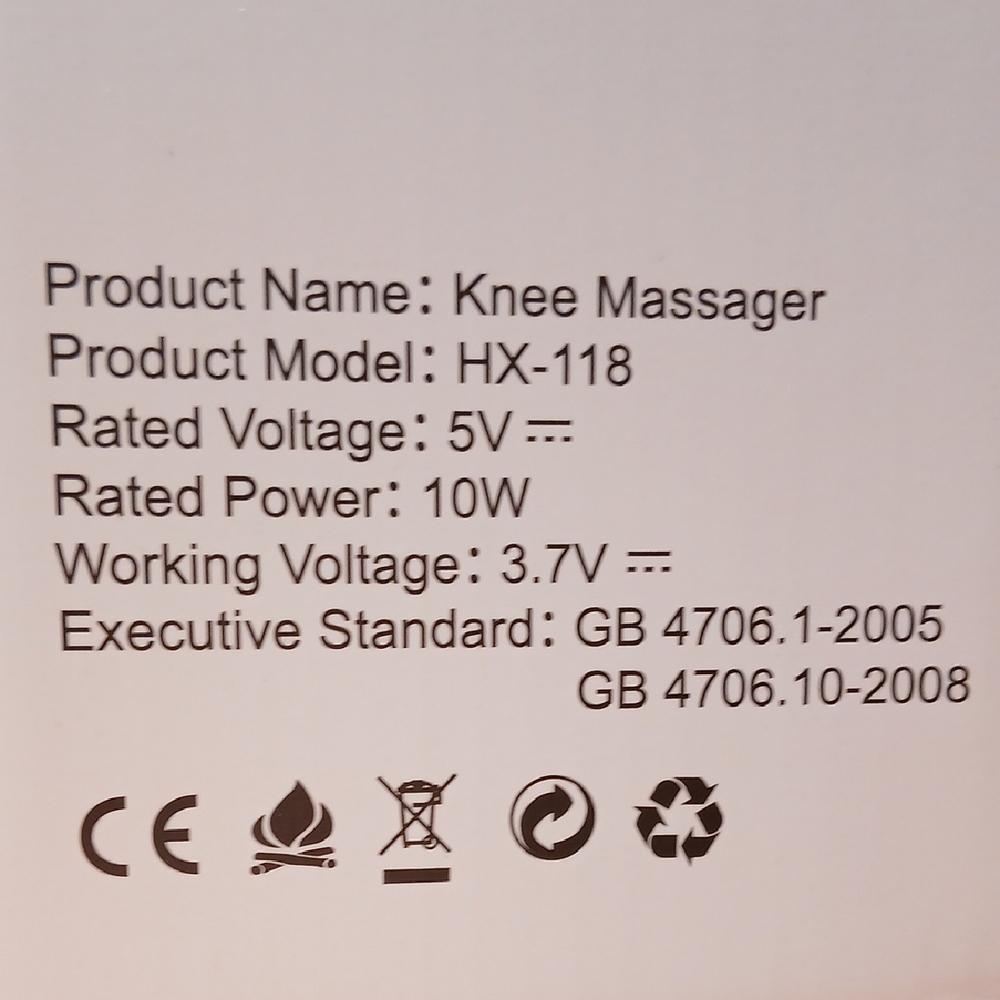 Compact Knee Massager in White - Picture 6 of 11
